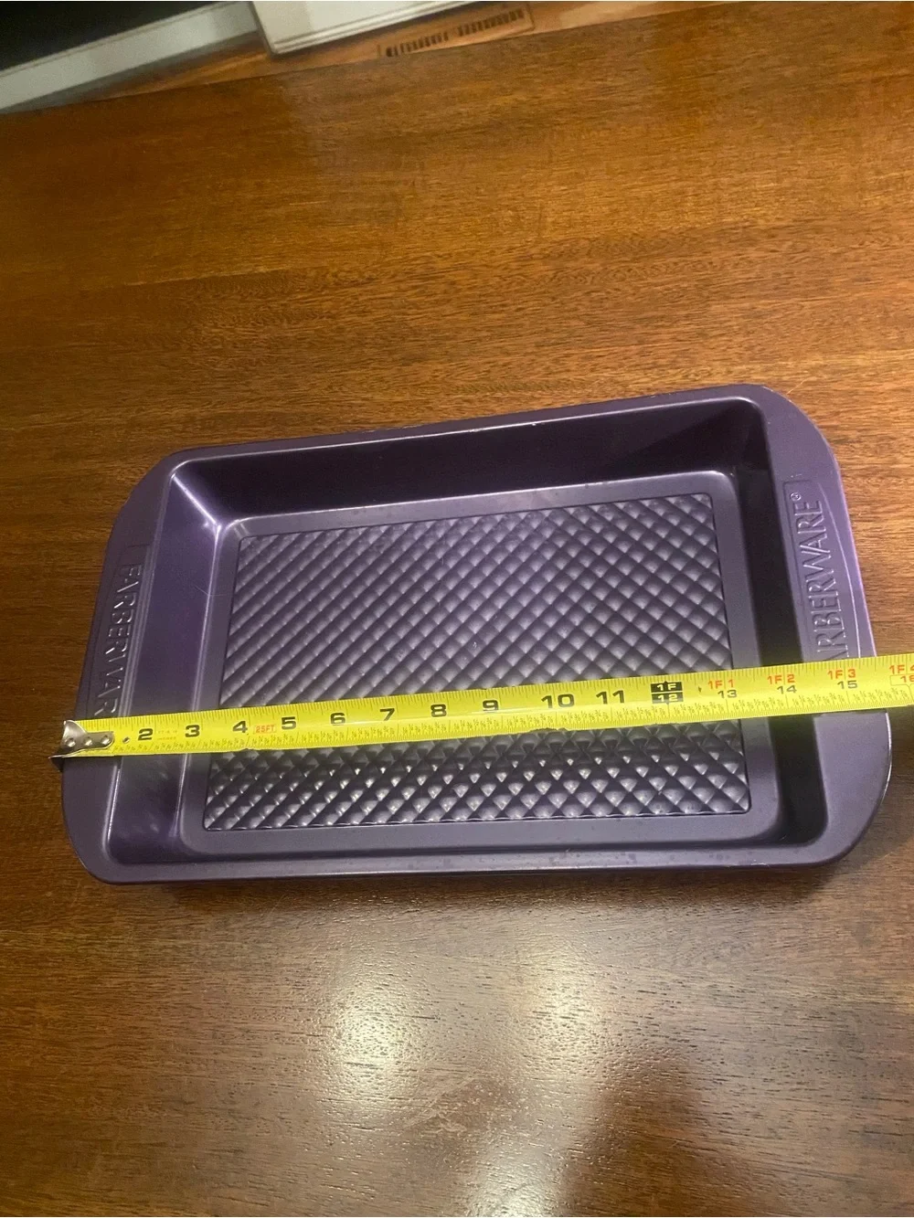 Tupperware Purple Silicone Baking Sheet Tray Rectangle Textured Non Stick 14”